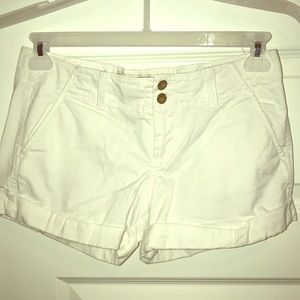 White khaki shorts
